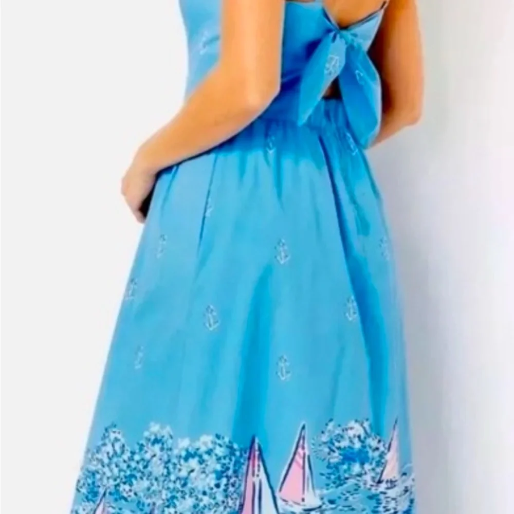 Lilly Pulitzer NWT Charlese Maxi A Lil Nauti - Picture 2 of 2